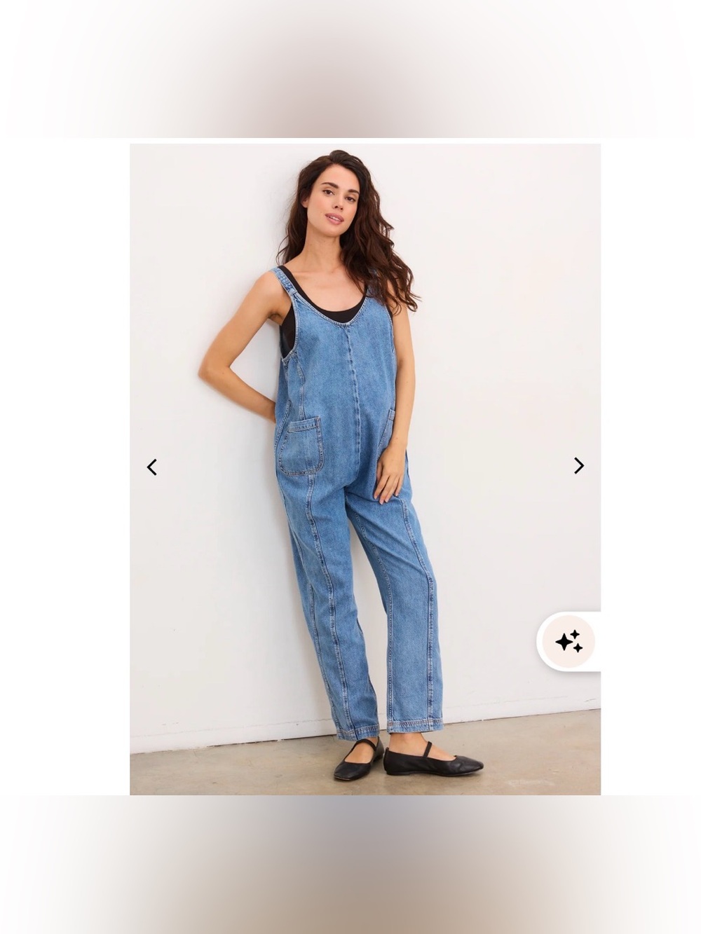 Hatch The Drapey Denim Nora Jumpsuit
